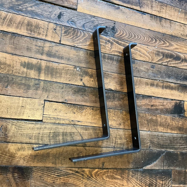 Fixtures - 6 Custom Iron Shelf Brackets