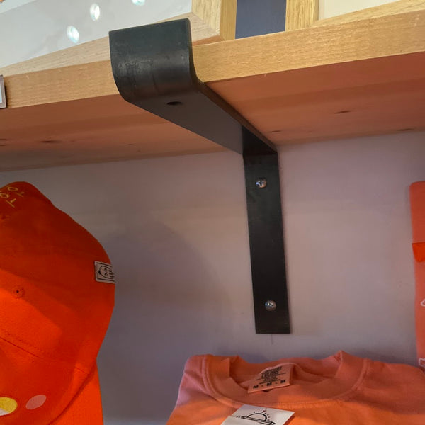 Fixtures - 6 Custom Iron Shelf Brackets