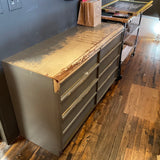 Fixtures - Mid-Century Gray Dresser w/ 8 Drawers