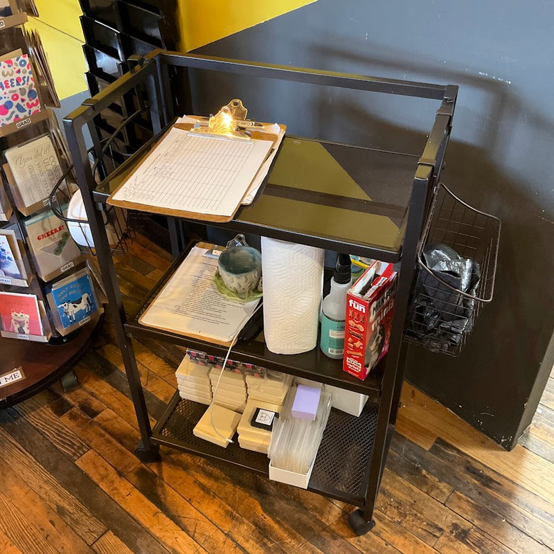 Fixtures - Metal Rolling Cart