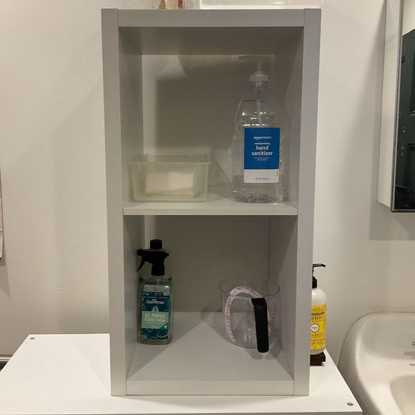 Fixtures - White Square Shelves - 2 Available