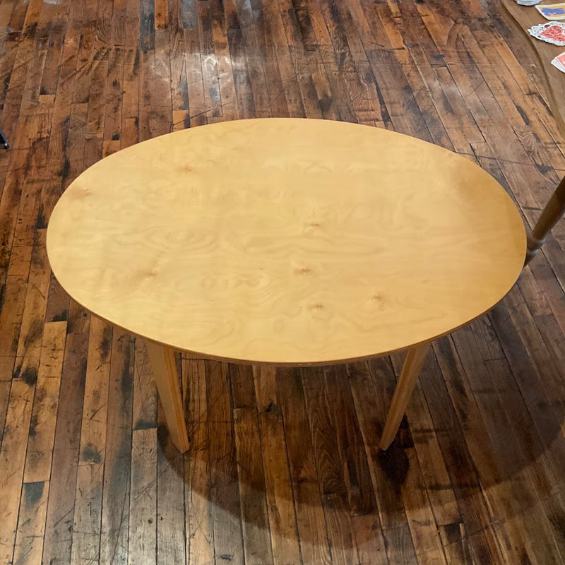 Fixtures - Oval Low WoodTable