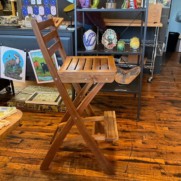 Fixtures - Folding Wood Bar Stool