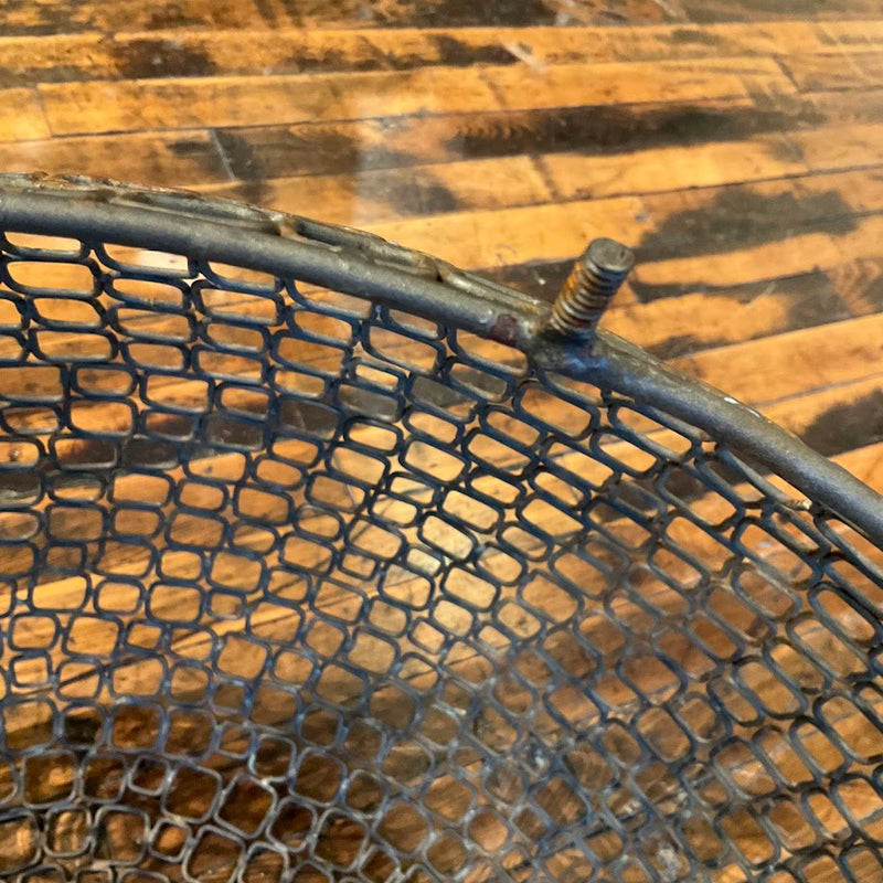 Fixtures - Crate and Barrel Metal Table - Former Reruns Sign!