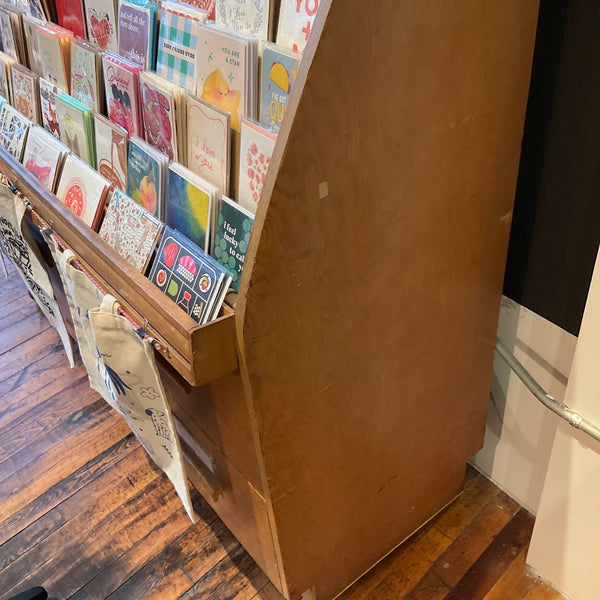 Fixtures - Vintage Wood Card Display w/ 6 Drawers