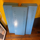 Fixtures -  Set of 7 Industrial Metal Turquoise Shelves