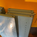 Fixtures -  Set of 7 Industrial Metal Turquoise Shelves