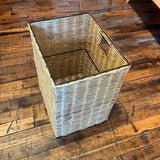 Fixtures - Storehouse Square Basket w/ Iron Rim and Front Handle