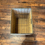 Fixtures - Storehouse Square Basket w/ Iron Rim and Front Handle