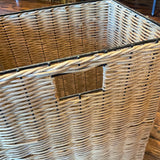 Fixtures - Storehouse Square Basket w/ Iron Rim and Front Handle