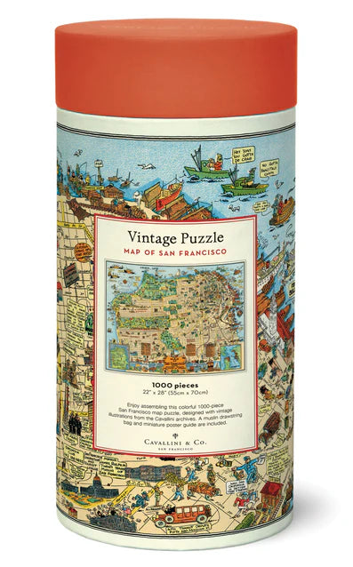 Map of San Francisco - 1000 Piece Puzzle