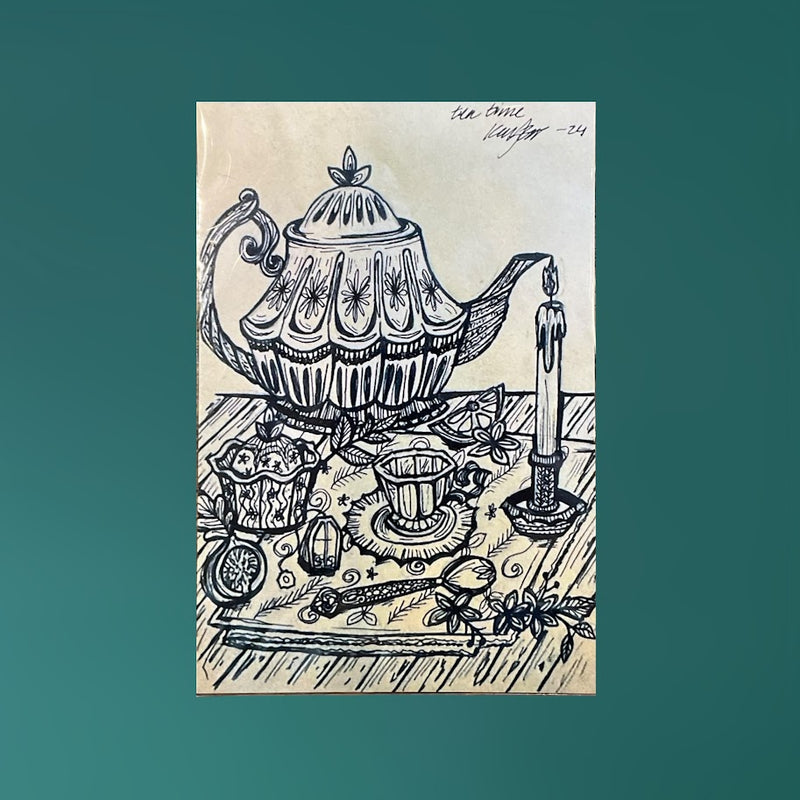 Tea Time Print - 6.5 x 10 - Kainat Saeed