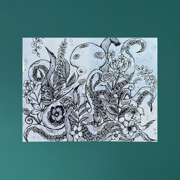 Octopus's Garden Print - 8 x 10 - Kainat Saeed