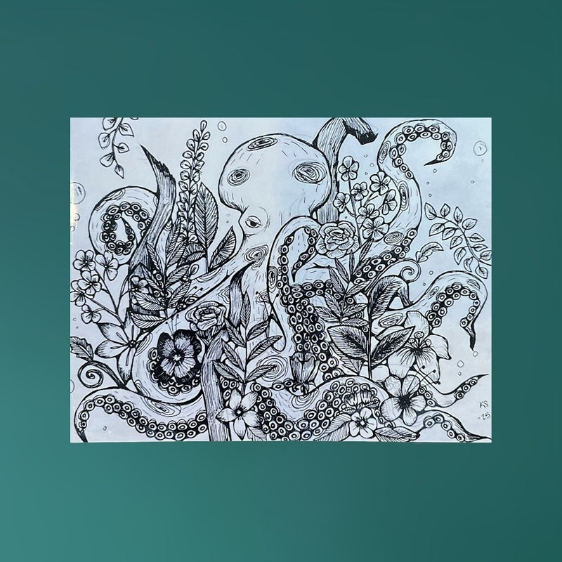 Octopus's Garden Print - 8 x 10 - Kainat Saeed