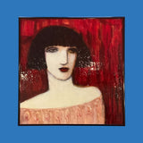 #2520 - Portrait in Crimson Umber Ink - Cynthia Markert