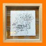 Death Amongst the House Plants (Framed) Print (Haunted Art Show 2025) - Annie Rochelle