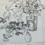 Death Amongst the House Plants (Framed) Print (Haunted Art Show 2025) - Annie Rochelle