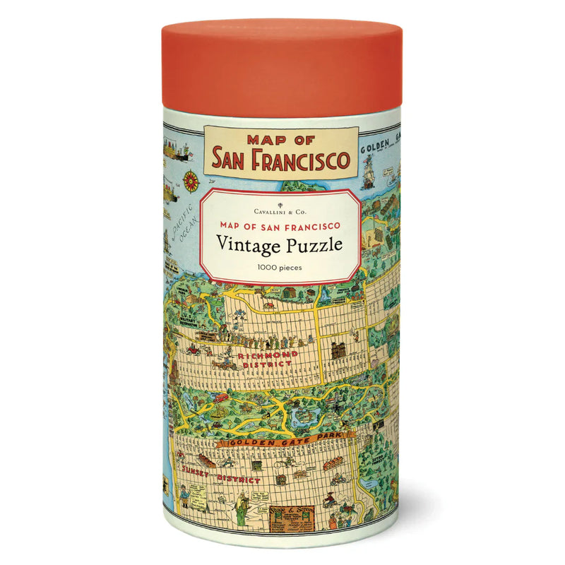 Map of San Francisco - 1000 Piece Puzzle