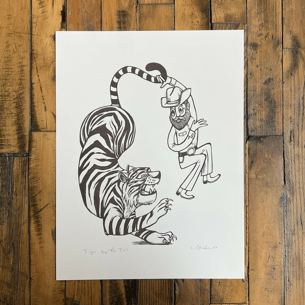 Tiger By The Tail Print