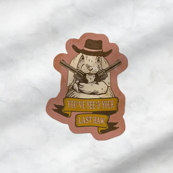 Bunny Cowgirl Sticker