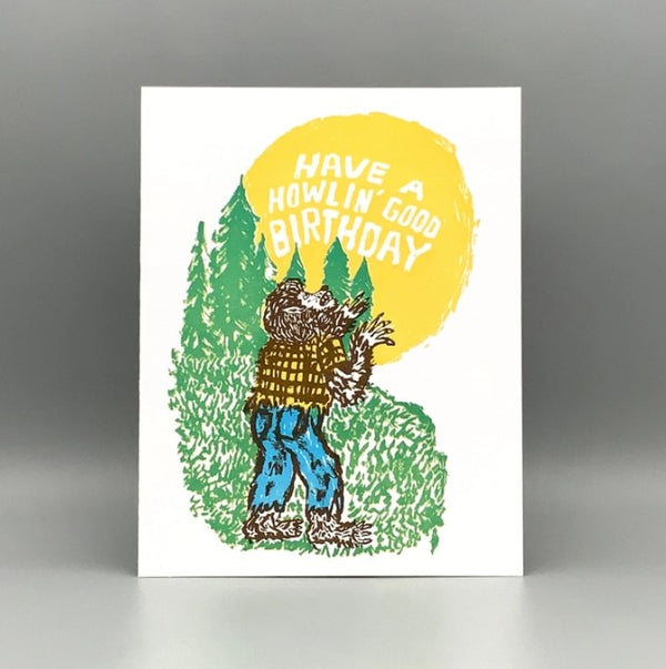 Howlin' Good Birthday Card