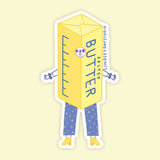 Butter Barb Sticker