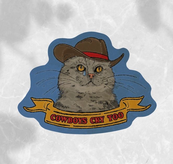 Cat Cowboy Sticker