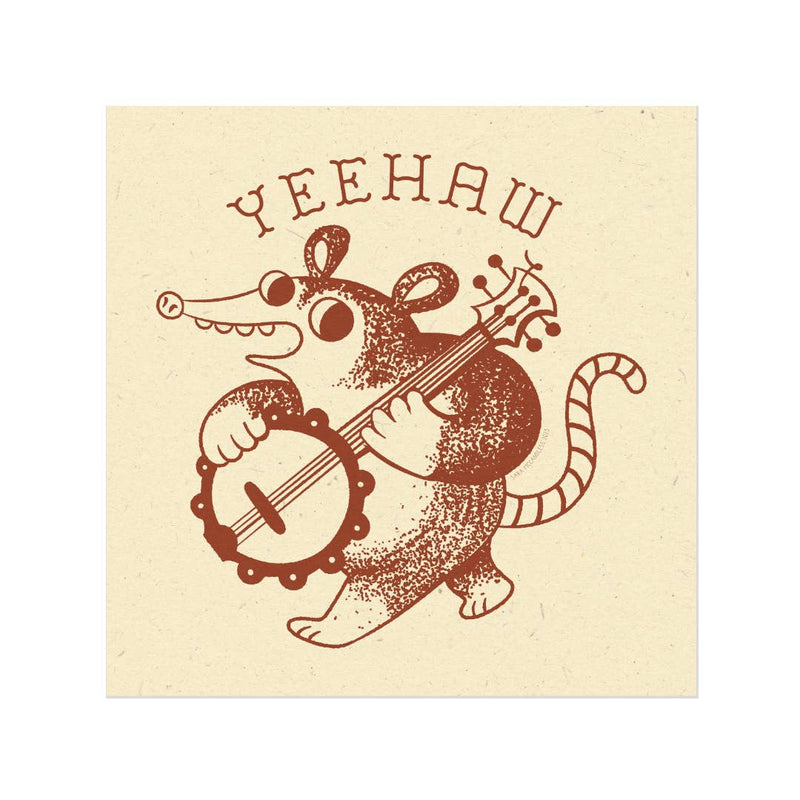 Banjo Possum Print - 8 x 8