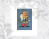 Boot Scootin Kitties Print - 8 x 10