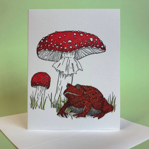 Toadstool Encouragement Card