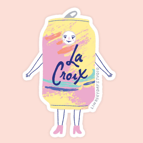 La Croix Girl Sticker