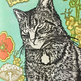 I've Been Thinking About You Cat & Flowers