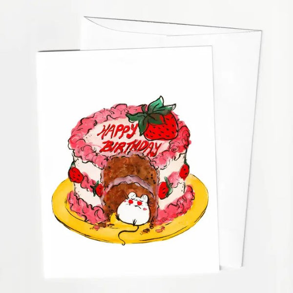 Birthday Cake Mouse Card