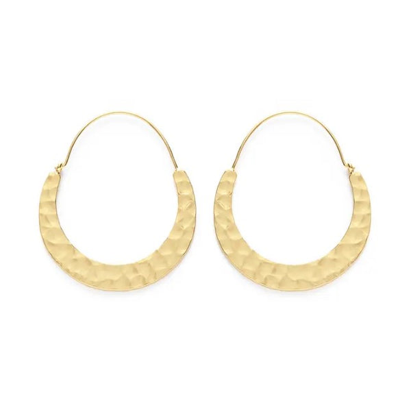 Crescent Hoop Earrings