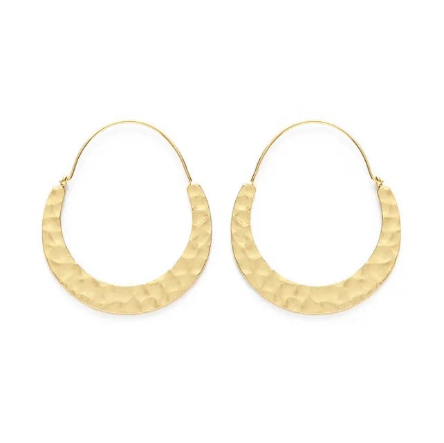 Crescent Hoop Earrings