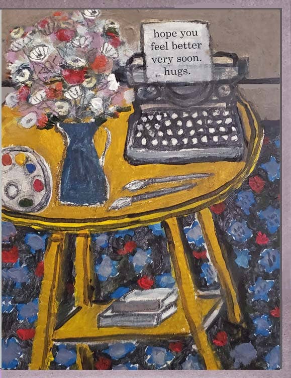 Typewriter Get Well Card