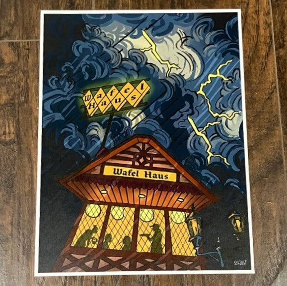 Wafel Haus Print