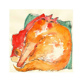 Print - "Comfy Cat" - 8 x 8