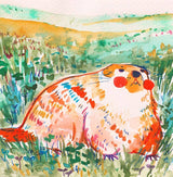 Print - "Groundhog" - 8 x 8