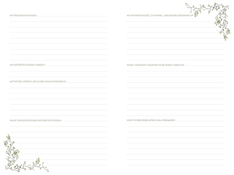 Uncle's Story: A Memory and Keepsake Journal for My Family