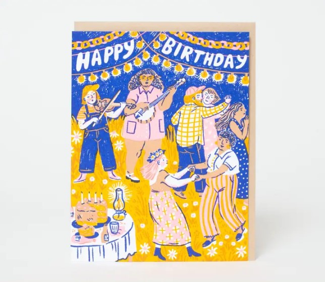 Birthday Barn Dance Card