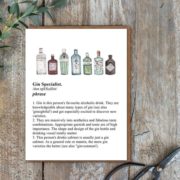 Gin Specialist Birthday Card