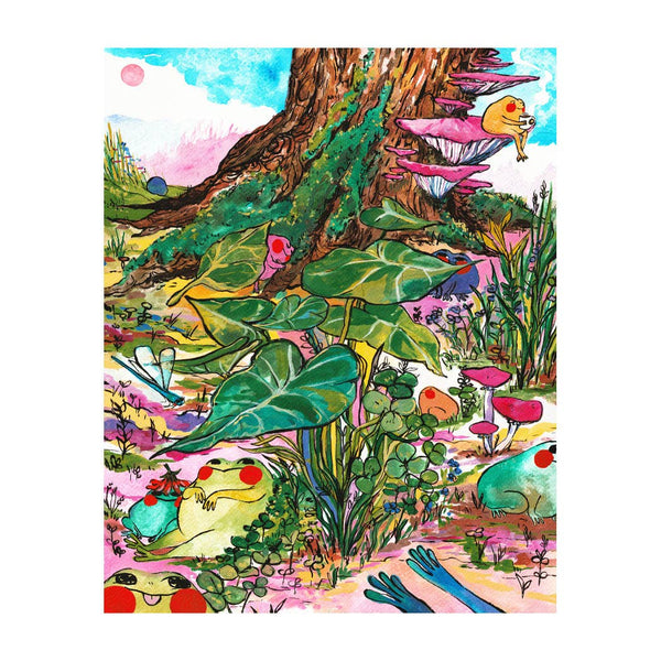 Print - "Frog Scene" - 8 x 10