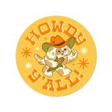 Howdy Y'all Glittery Sticker