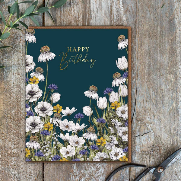 Happy Birthday Floral Card