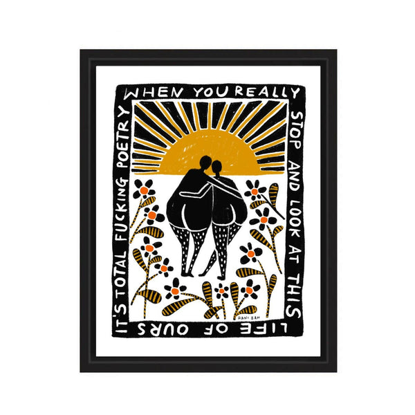 TOTAL F*CKING POETRY Art Print - 8.5 x 11 - Rani Ban