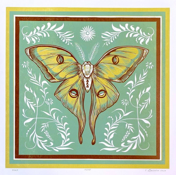 Luna Moth Print - Camp Nevernice