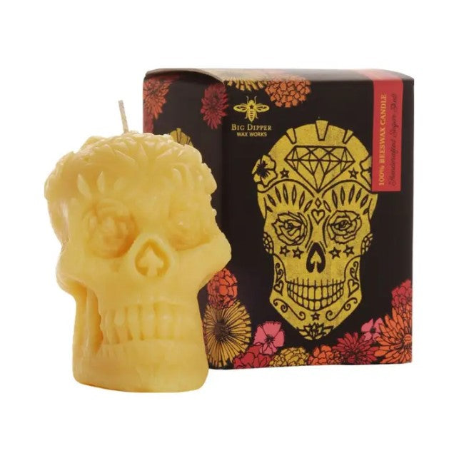 Sugar Skull Candle