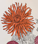 Dahlia Birthday Card