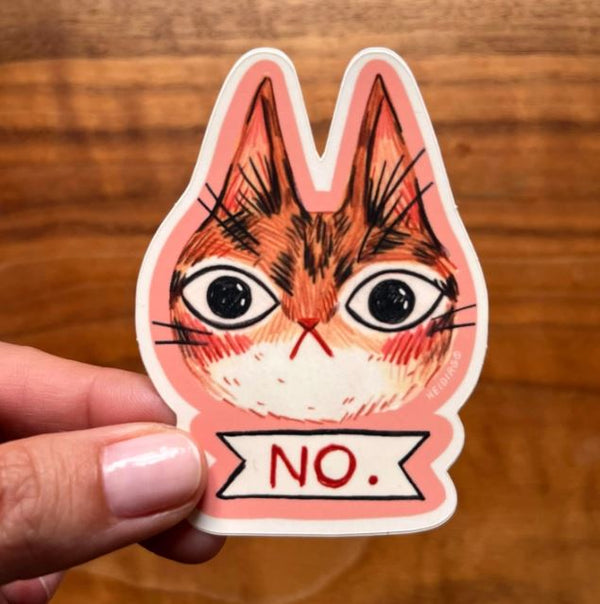 No Cat Sticker